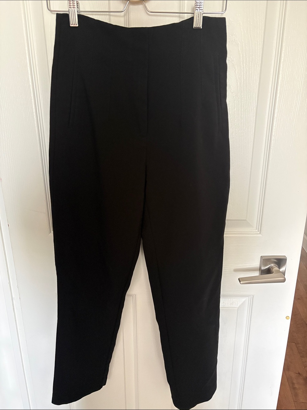 Zara Black Straight-Leg Tailored Pants